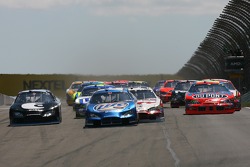 Start: Kurt Busch is hit from behind by Kasey Kahne