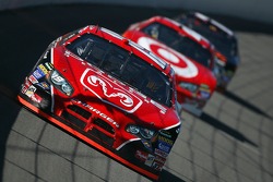 Elliott Sadler leads Reed Sorenson and Denny Hamlin