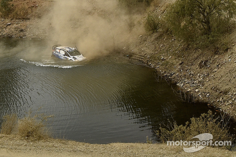 Choque de Ott Tanak y Molder Raigo, M-Sport Ford Fiesta WRC