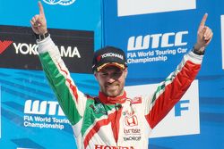 Tercer lugar Tiago Monteiro, Honda Racing Team JAS Honda Civic WTCC