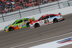David Ragan, Joe Gibbs Racing Toyota and Ryan Blaney, Woods Brothers Racing Ford