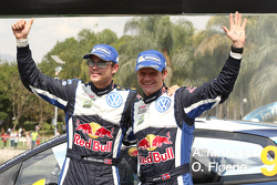 Andreas Mikkelsen et Ola Floene troisièmes, Volkswagen Polo WRC, Volkswagen Motorsport