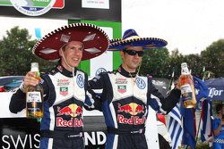 Les vainqueurs Sébastien Ogier et Julien Ingrassia, Volkswagen Polo WRC, Volkswagen Motorsport