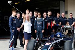 The Russian Time team, including Mitch Evans, Russian Time and Artem Markelov, Russian Time