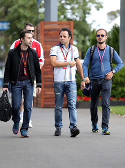 Felipe Massa, Williams F1 Team y su manager Nicolas Todt
