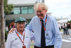 Jackie Stewart, con Ron Walker, presidente de la Corporación de Australia GP
