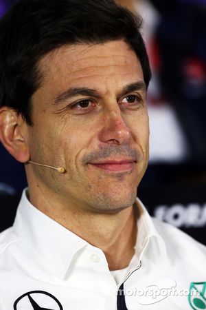 Toto Wolff, Mercedes AMG F1 Shareholder and Executive Director in the FIA Press Conference