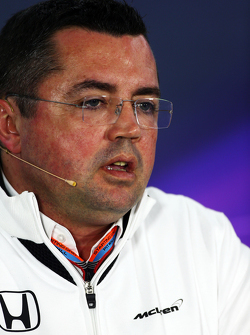 Eric Boullier, McLaren Racing Director in the FIA Press Conference