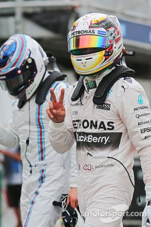 Pole winner Lewis Hamilton, Mercedes AMG F1