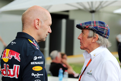 Adrian Newey, Red Bull Racing director técnico con Jackie Stewart (GBR)
