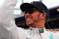 Pole winner Lewis Hamilton, Mercedes AMG F1 in the FIA Medical Car