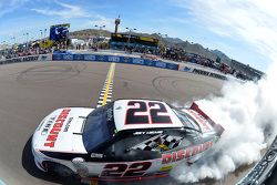 Race winner Joey Logano, Team Penske Ford celebrates