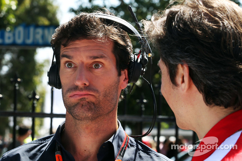 Mark Webber, Porsche Team WEC Driver with Massimo Rivola, Ferrari Sporting Director