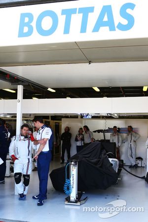 The Williams FW37 of Valtteri Bottas, Williams, who did not start the race