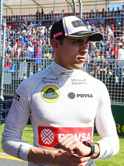 Pastor Maldonado, Lotus F1 Team en la parrilla