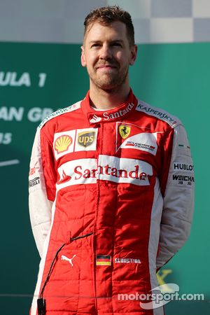 Third place Sebastian Vettel, Scuderia Ferrari