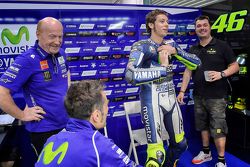 Valentino Rossi, Yamaha Factory Racing, avec Silvano Galbusera et Uccio Salucci