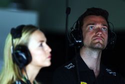 Carmen Jorda, Lotus F1 Team Development Driver and Jolyon Palmer, Lotus F1 Team Test and Reserve Driver