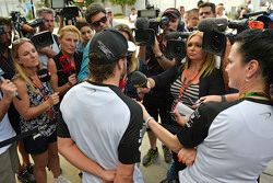 Fernando Alonso, McLaren with the media