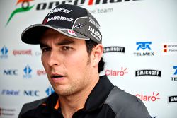 Sergio Perez, Sahara Force India F1 with the media