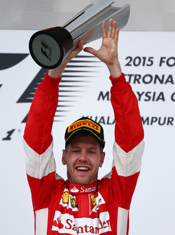 Race winner Sebastian Vettel, Ferrari