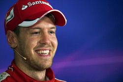 Sebastian Vettel, Ferrari in the FIA Press Conference