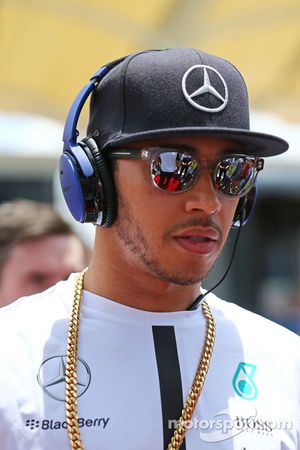 Lewis Hamilton, Mercedes AMG F1 on the drivers parade