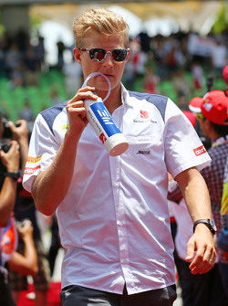 Marcus Ericsson, Sauber F1 Team on the drivers parade