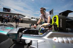 Lewis Hamilton, Mercedes AMG F1 W06 on the grid