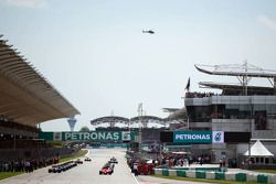 The grid before the start of the race