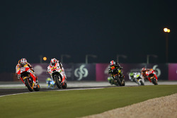 Dani Pedrosa, Repsol Honda Team and Yonny Hernandez, Pramac Racing and Bradley Smith, Monster Tech 3 Yamaha