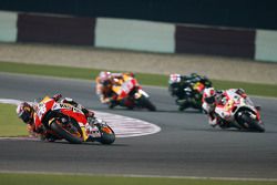 Dani Pedrosa, Repsol Honda Team and Yonny Hernandez, Pramac Racing and Bradley Smith, Monster Tech 3 Yamaha and Marc Marquez, Repsol Honda Team