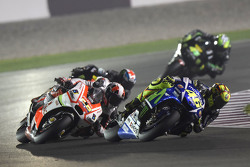 Valentino Rossi, Yamaha Factory Racing and Yonny Hernandez, Pramac Racing