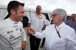 Gianni Morbidelli, Honda Civic TCR, West Coast Racing et Bernie Ecclestone, président et CEO de la FOM