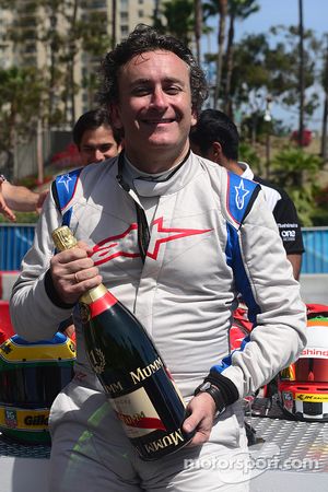 Alejandro Agag, CEO Formula E dengan sampanye