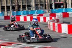 Karting event featuring Formula E drivers and VIPs