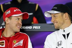 Себастьян Феттель, Scuderia Ferrari и Дженсон Баттон, McLaren Honda