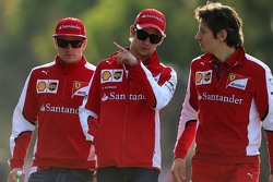 Kimi Raikkonen, Scuderia Ferrari et Esteban Gutierrez, Scuderia Ferrari