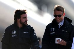 Fernando Alonso,, McLaren Honda and Jenson Button,, McLaren Honda