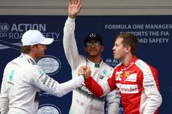 Нико Росберг, Mercedes F1, Льюис Хэмилтон, Mercedes F1 и Себастьян Феттель, Ferrari