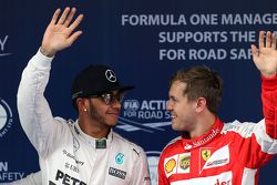 Льюис Хэмилтон, Mercedes AMG F1 Team и Себастьян Феттель, Scuderia Ferrari