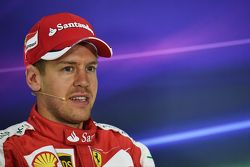 Sebastian Vettel, Ferrari in the FIA Press Conference