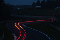 Streaking lights on the Nürburgring