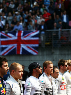 Lewis Hamilton, Mercedes AMG F1 sur la grille
