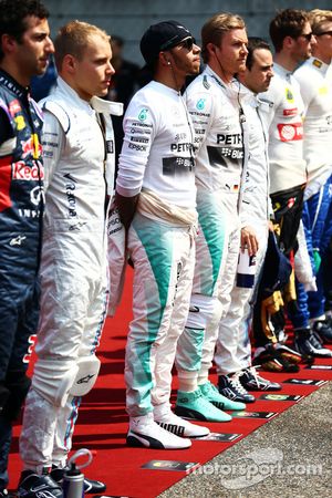 Lewis Hamilton, Mercedes AMG F1 on the grid
