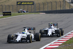 Felipe Massa, Williams FW37 leads team mate Valtteri Bottas, Williams FW37