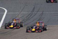 Даниил Квят, Red Bull Racing RB11, и Даниэль Риккардо, Red Bull Racing RB11