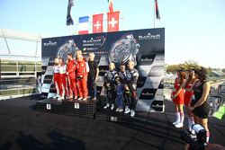 Amateur podium: Race winners Kessel Racing Ferrari 458 Italia: Stephen Earle, Marco Zanuttini, Liam Talbot, second place #16 Akka ASP Ferrari 458 Italia: Fabien Barthez, Anthony Pons and third place #25 Glorax Racing Ferrari 458 Italia: Fabio Mancini, And