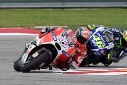 Andrea Dovizioso, Ducati Team et Valentino Rossi, Yamaha Factory Racing