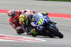 Valentino Rossi, Yamaha Factory Racing et Andrea Dovizioso, Ducati Team